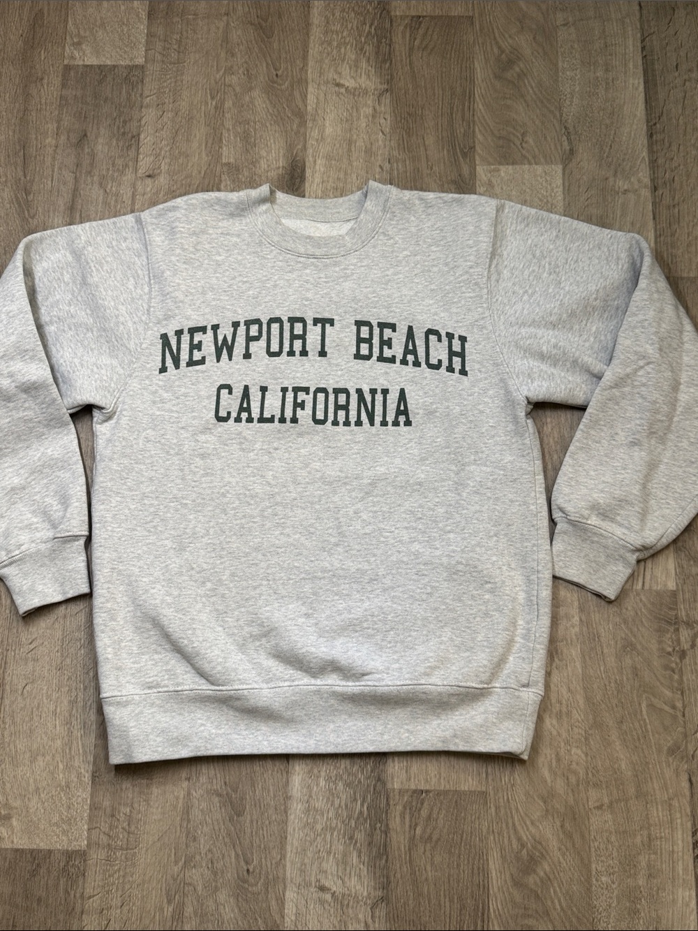 Newport Beach California Crewneck Sweatshirt - Gray